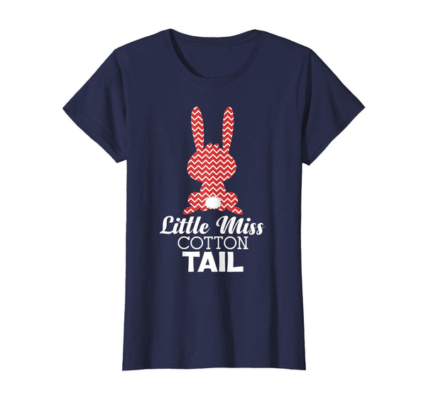 Little Miss Cotton Tail Bunny Happy Easter Day T-Shirt Egg