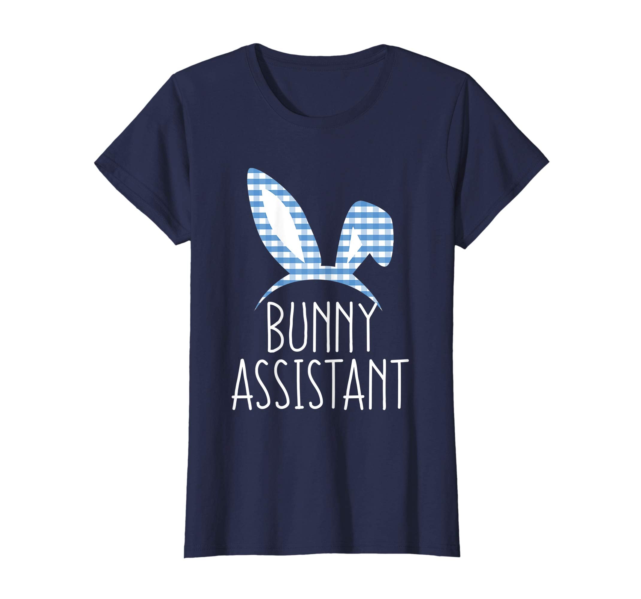 Bunny Assistant Gingham Check Bunny Headband Easter Shirt