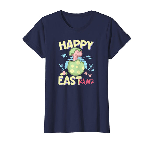 Happy Eastrawr Cute Easter Dinosaur In Egg T-Shirt for Kids