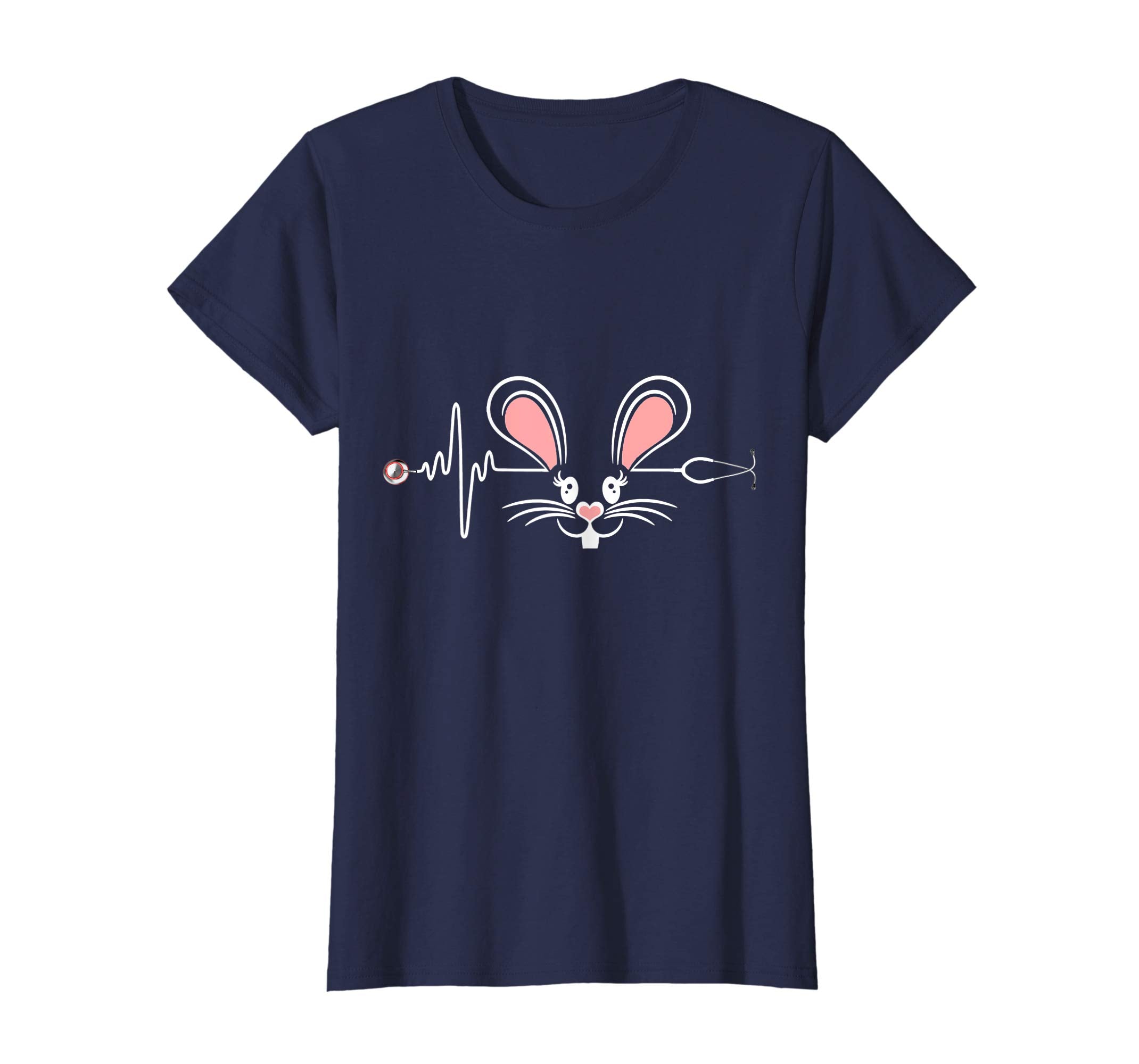 Funny Stethoscope Nurse Doctor Bunny Rabbit Easter T-Shirt