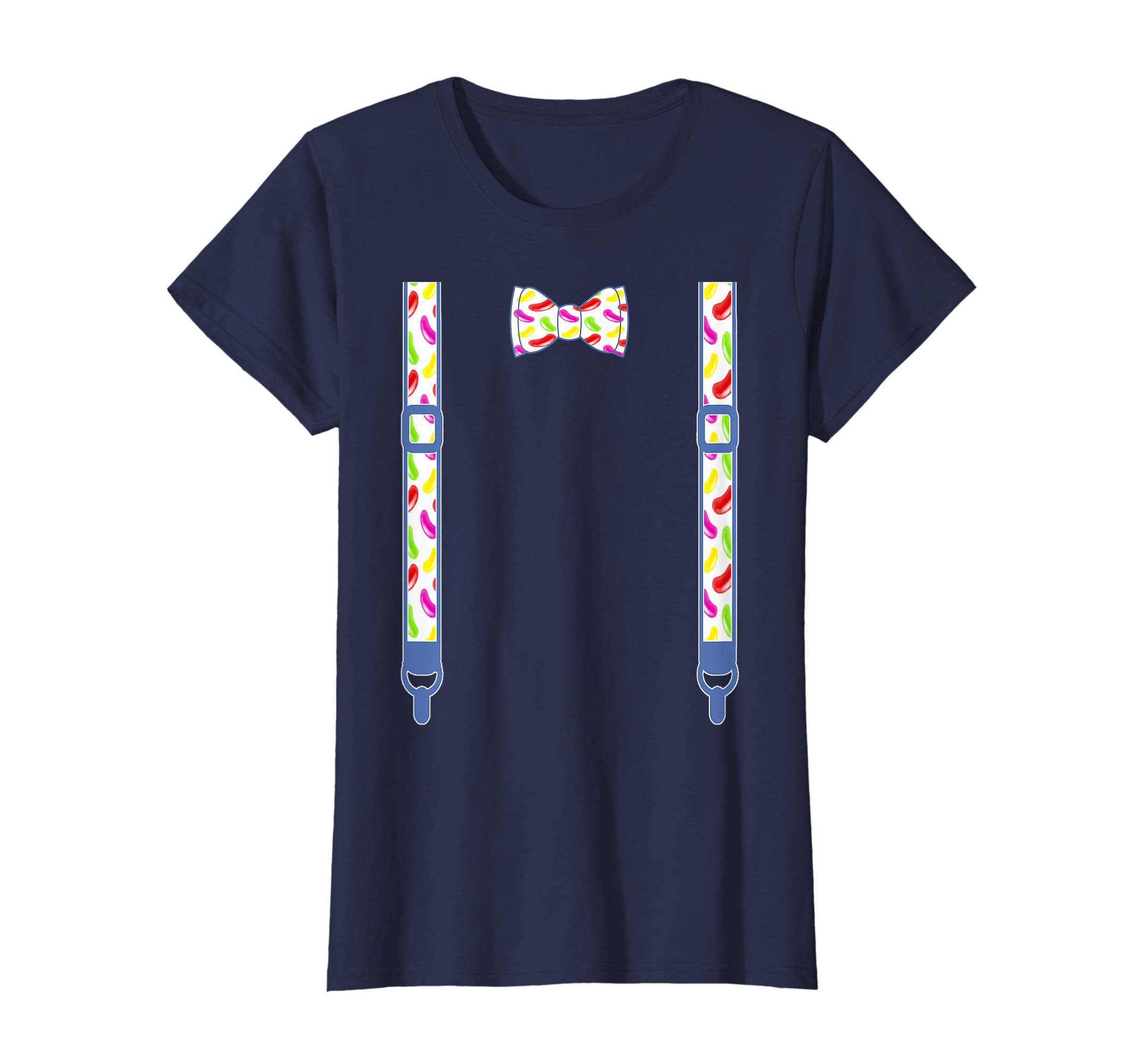 Easter Spring Bow tie suspenders pastel Jelly beans T-shirt