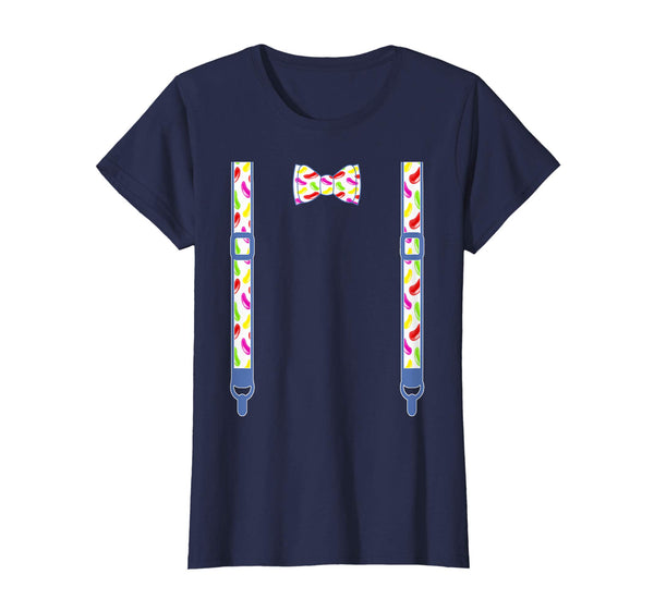 Easter Spring Bow tie suspenders pastel Jelly beans T-shirt
