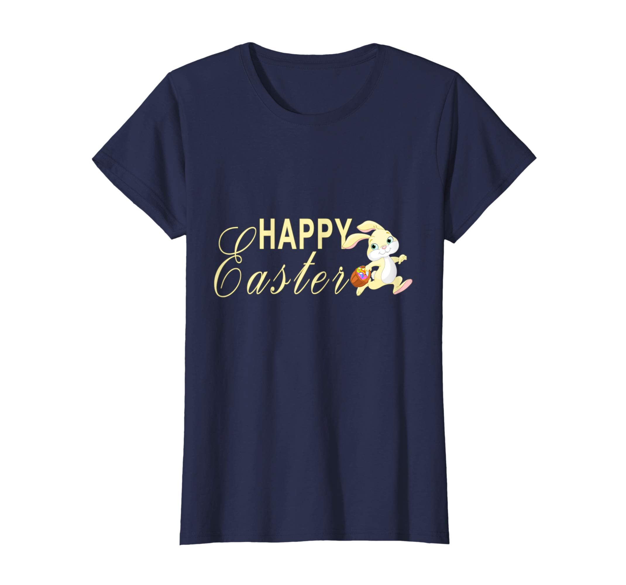 Tee-Happy Easter day Cute Bunny rabbit t shirt eggs gift