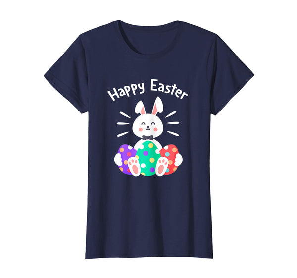 Happy Easter Bunny Tee Shirts With Easter Eggs Tee
