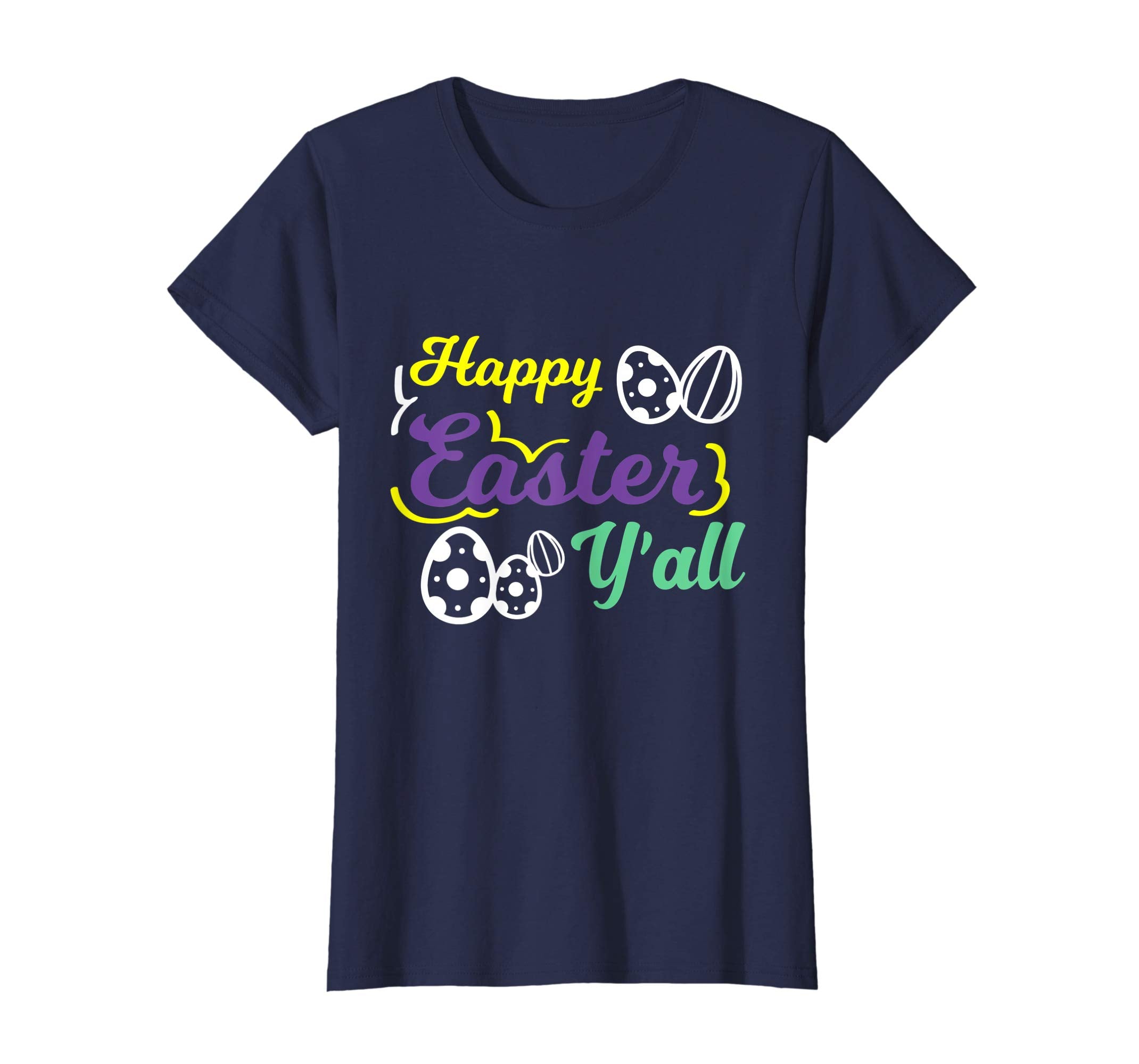 Happy Easter Y'All Easter Multicolor Easter Egg Gift T-Shirt