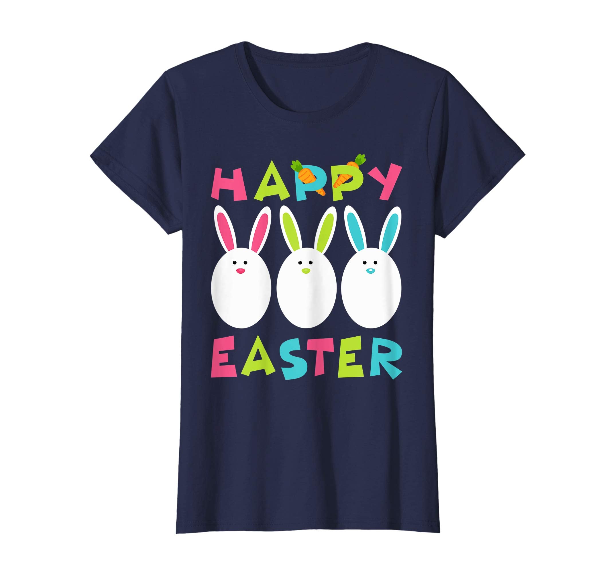 Happy Easter Real Bunny T Shirt Colorful Egg Hunt