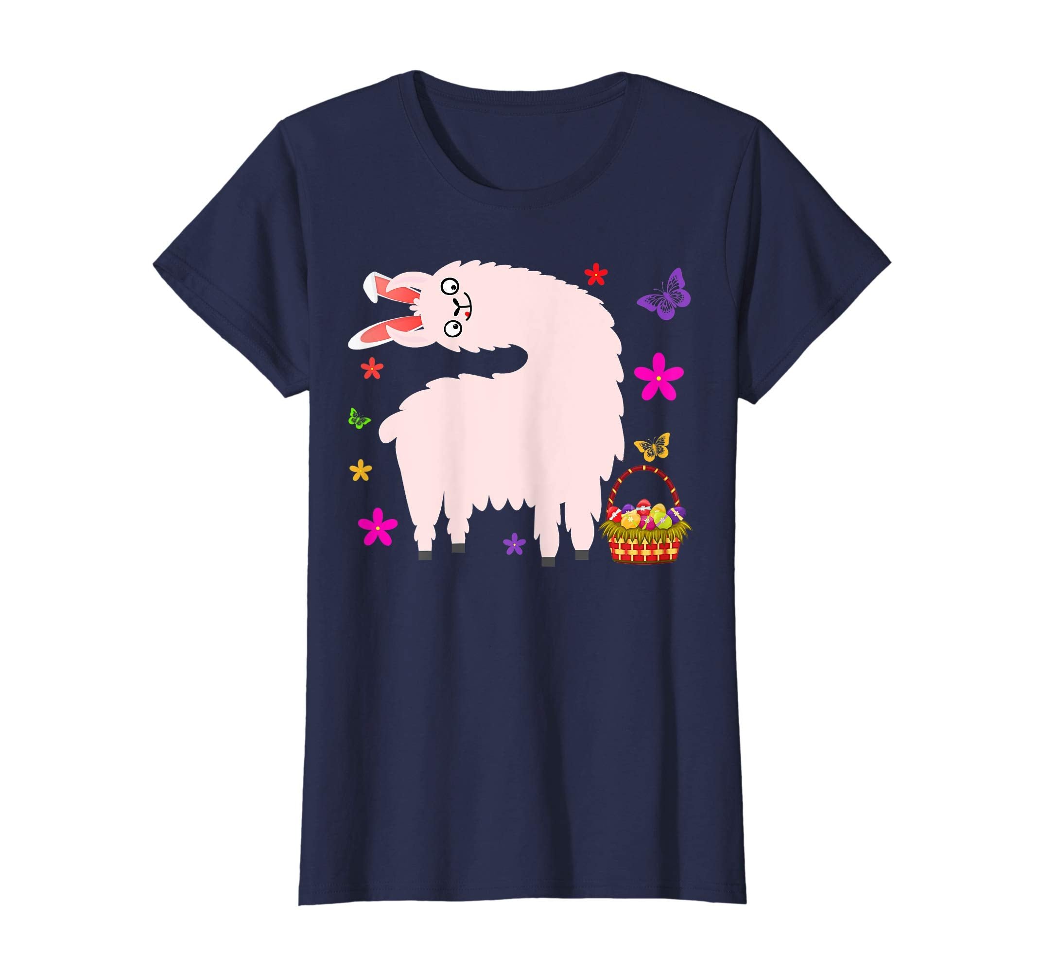 Funny Easter Llama with Bunny Ears T-Shirt Gift