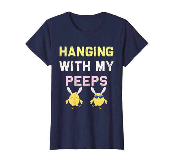 Hanging With My Peeps Happy Easter Kids Boys Girls T Shirt