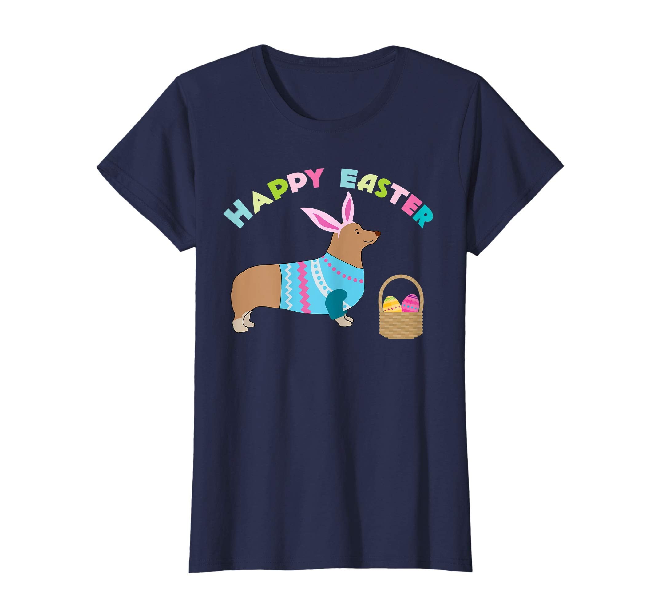 Corgi Easter T-shirt Pembroke Welsh Corgi in Dog Dress