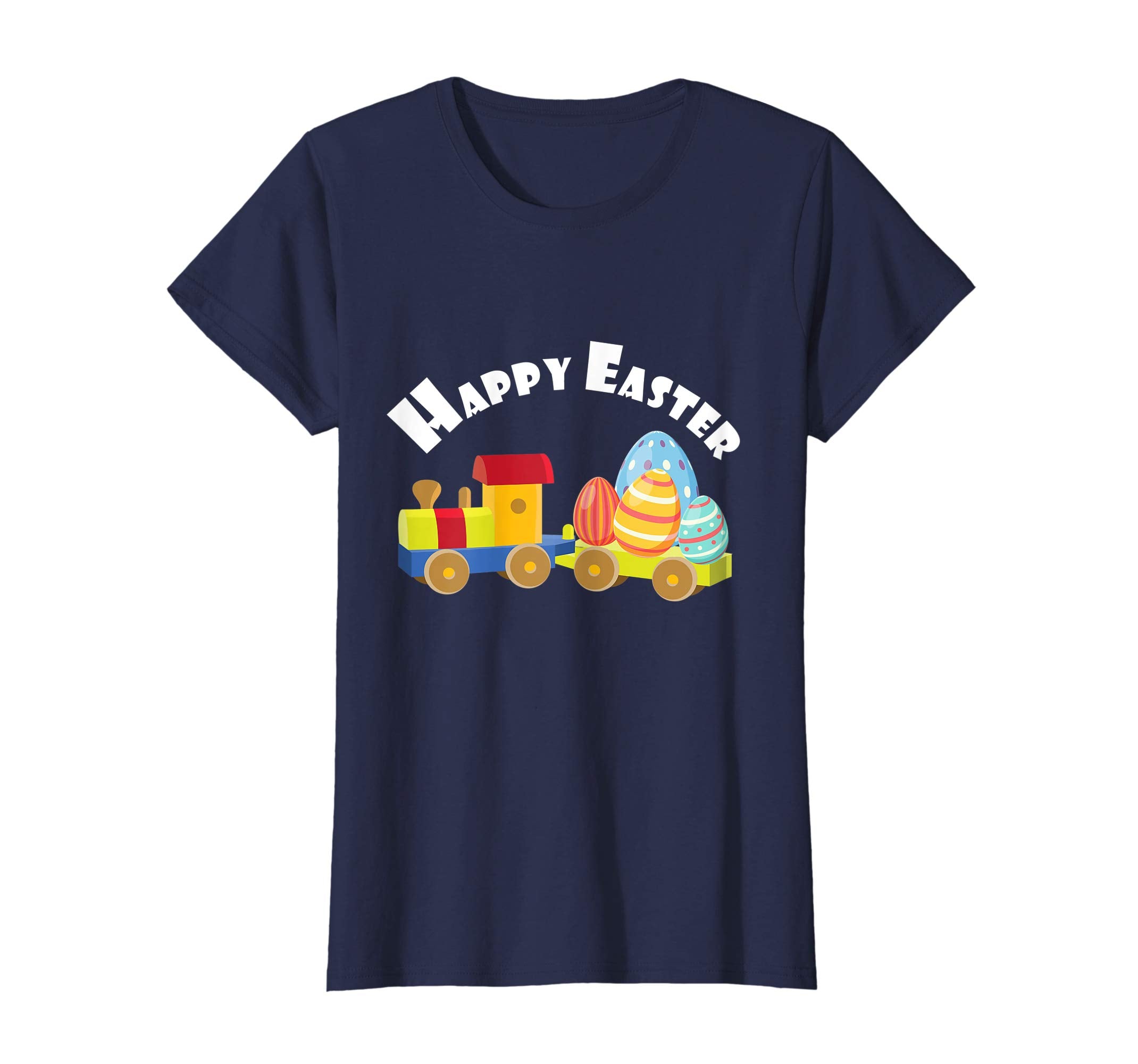 Egg Hunt Kids Gift Happy Easter Train TShirt April Fools Day
