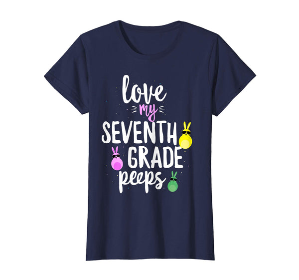 Love My Seventh Grade Peeps Easter Teacher Bunny T-shirt