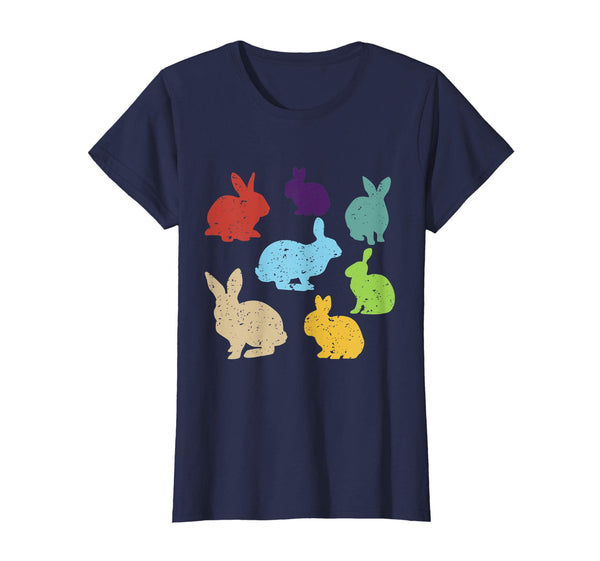 Retro Vintage Bunny Shirts Happy Easter Gifts Women Men Kids