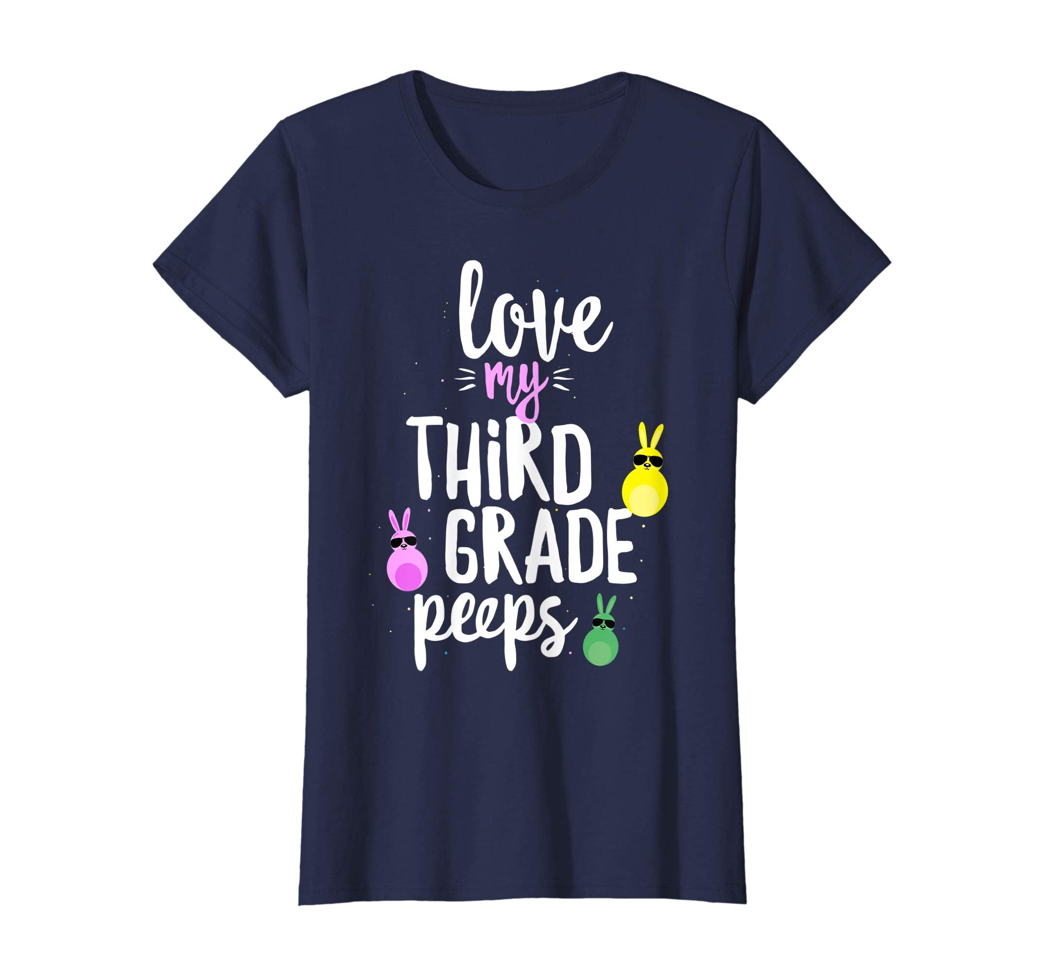 Love My Third Grade Peeps Easter Teacher Bunny T-shirt