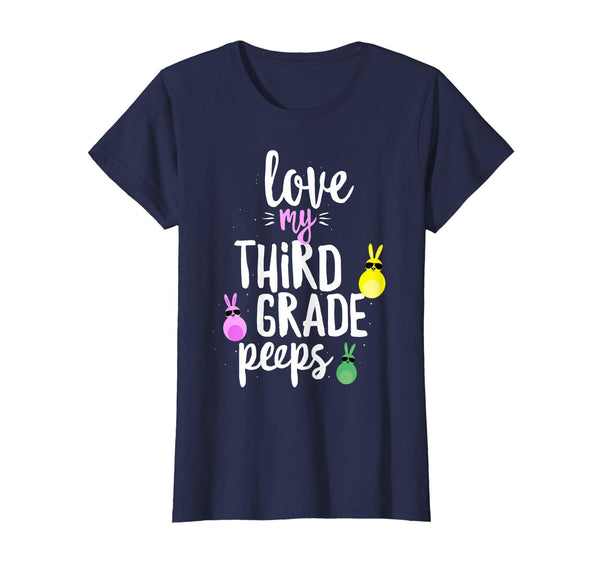 Love My Third Grade Peeps Easter Teacher Bunny T-shirt