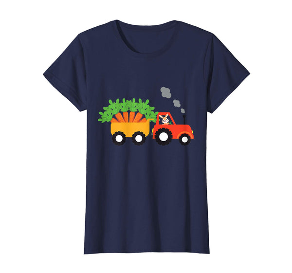 I'm Cute Bunny Tractor Carrying Carrots Easter Day T-Shirt