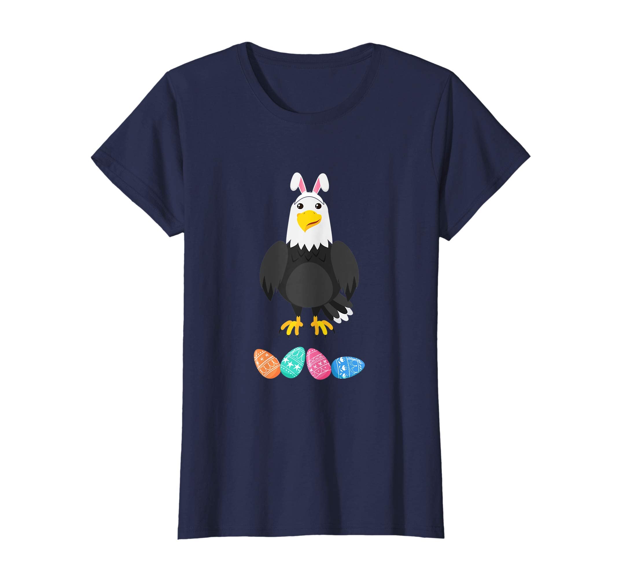 Funny Easter Eagle With Bunny Ears And Eggs T Shirt