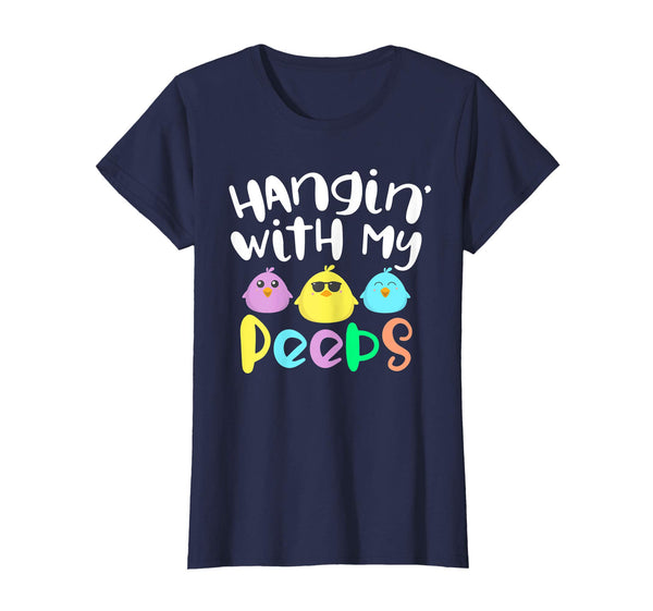 Hanging With My Peeps Happy Easter Kids Boys Girls T Shirt