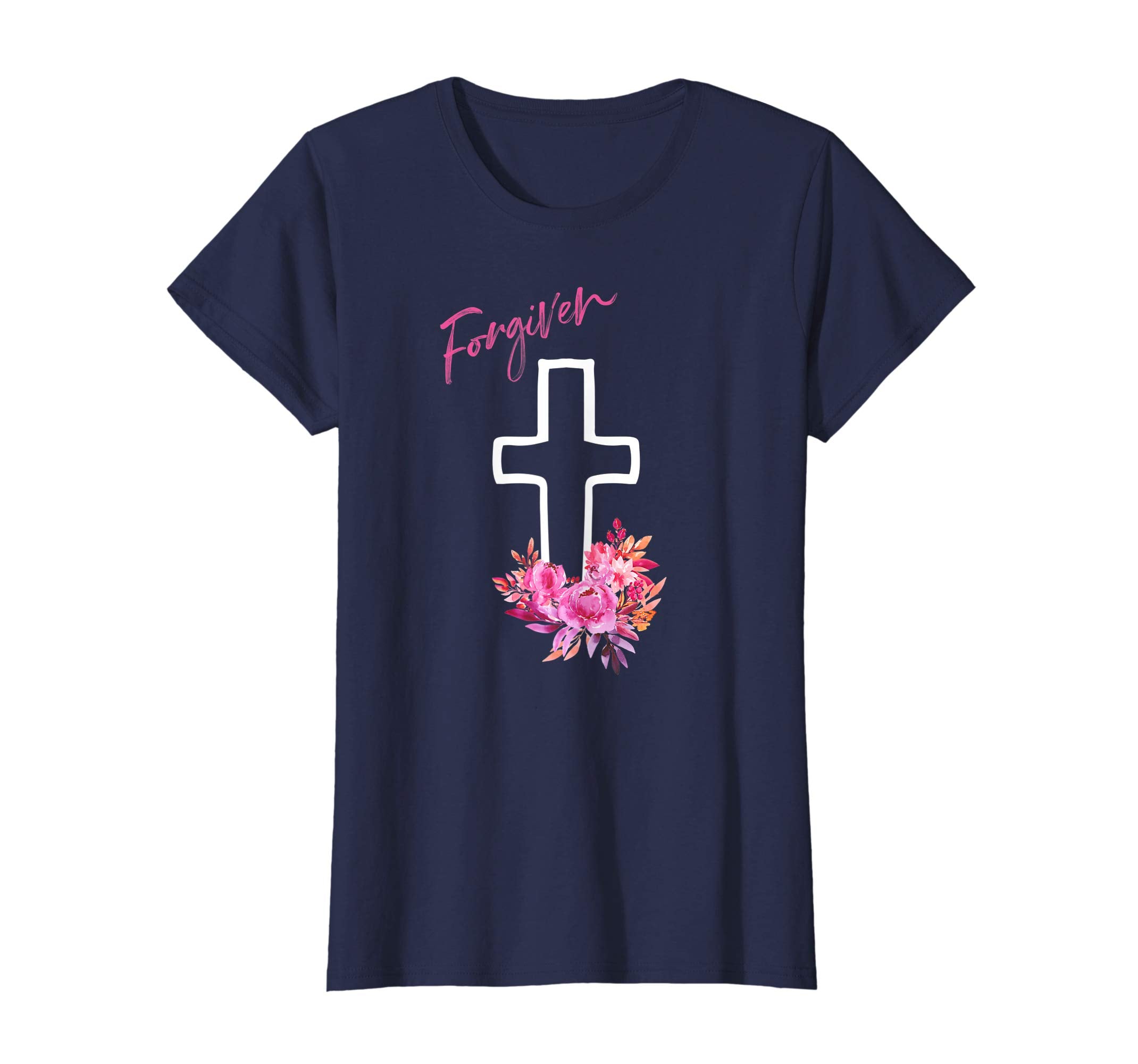christian shirt faith tee graphic women cute easter forgiven