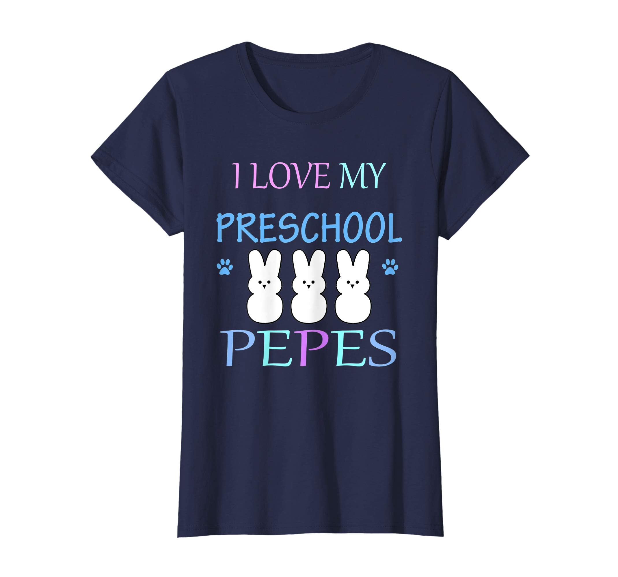 I love My Preschool Pepes Easter Teacher Bunny Gift Shirt