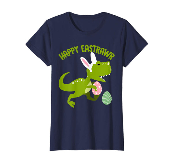 Happy Eastrawr Funny Easter Bunny T-Rex Dinosaur Pun T-Shirt