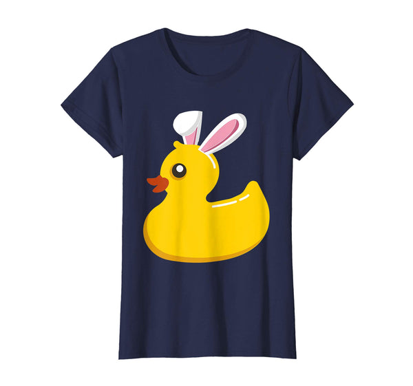 Rubber Duck With Easter Bunny Ears Funny Cute Pascha T-Shirt