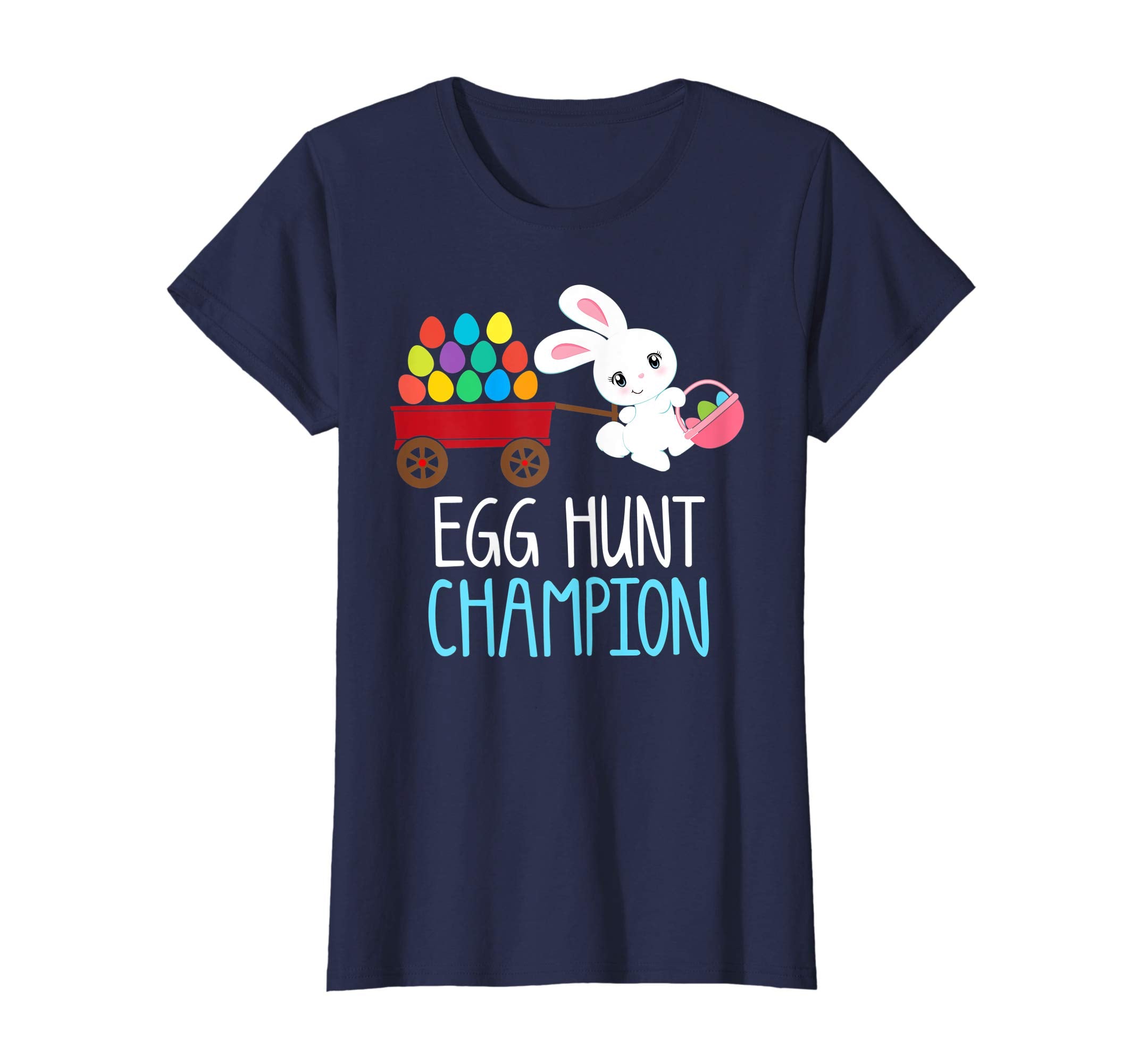Easter Bunny T-Shirt Girls Kids Toddlers EGG HUNT CHAMPION