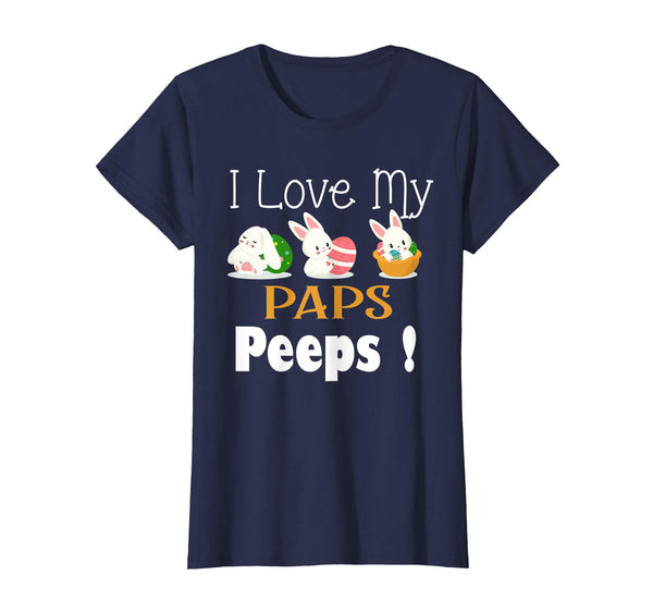 I Love My PAPS Peeps With Cute Bunnies TShirt Easter
