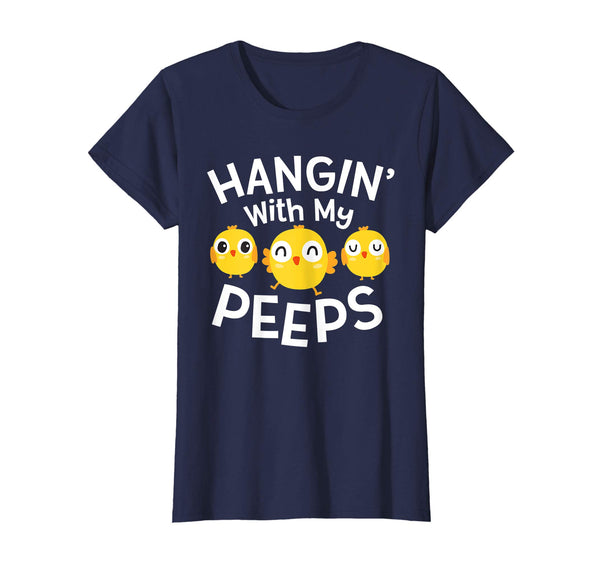 Hanging With My Peeps Happy Easter Kids Boys Girls T Shirt