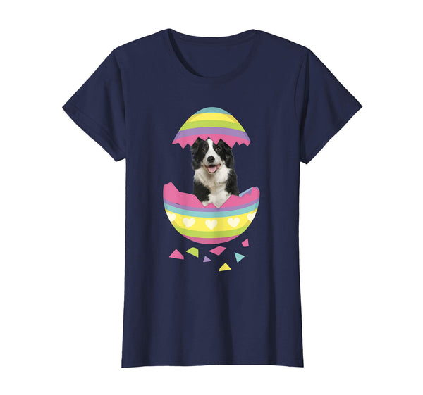 Border Collie Easter Egg T-Shirt Dog Lover