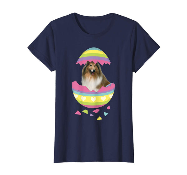 Collie Easter Egg T-Shirt Dog Lover