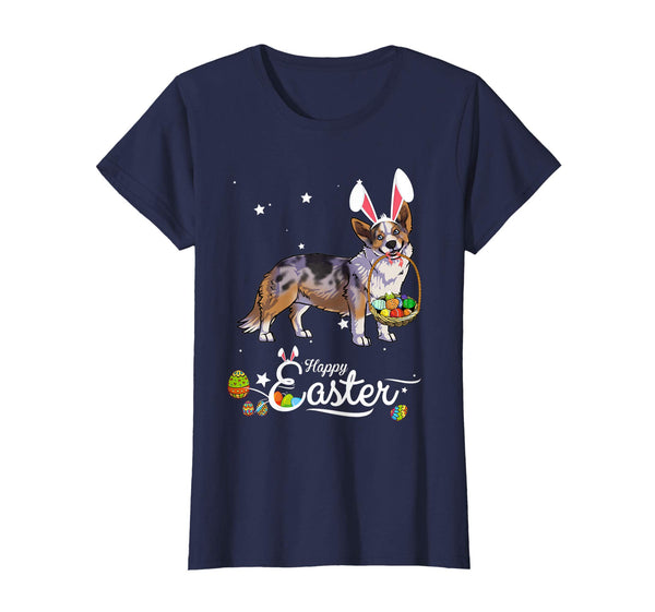 Cardigan Welsh Corgi Dog With Bunny Hat Easter Costume Shirt