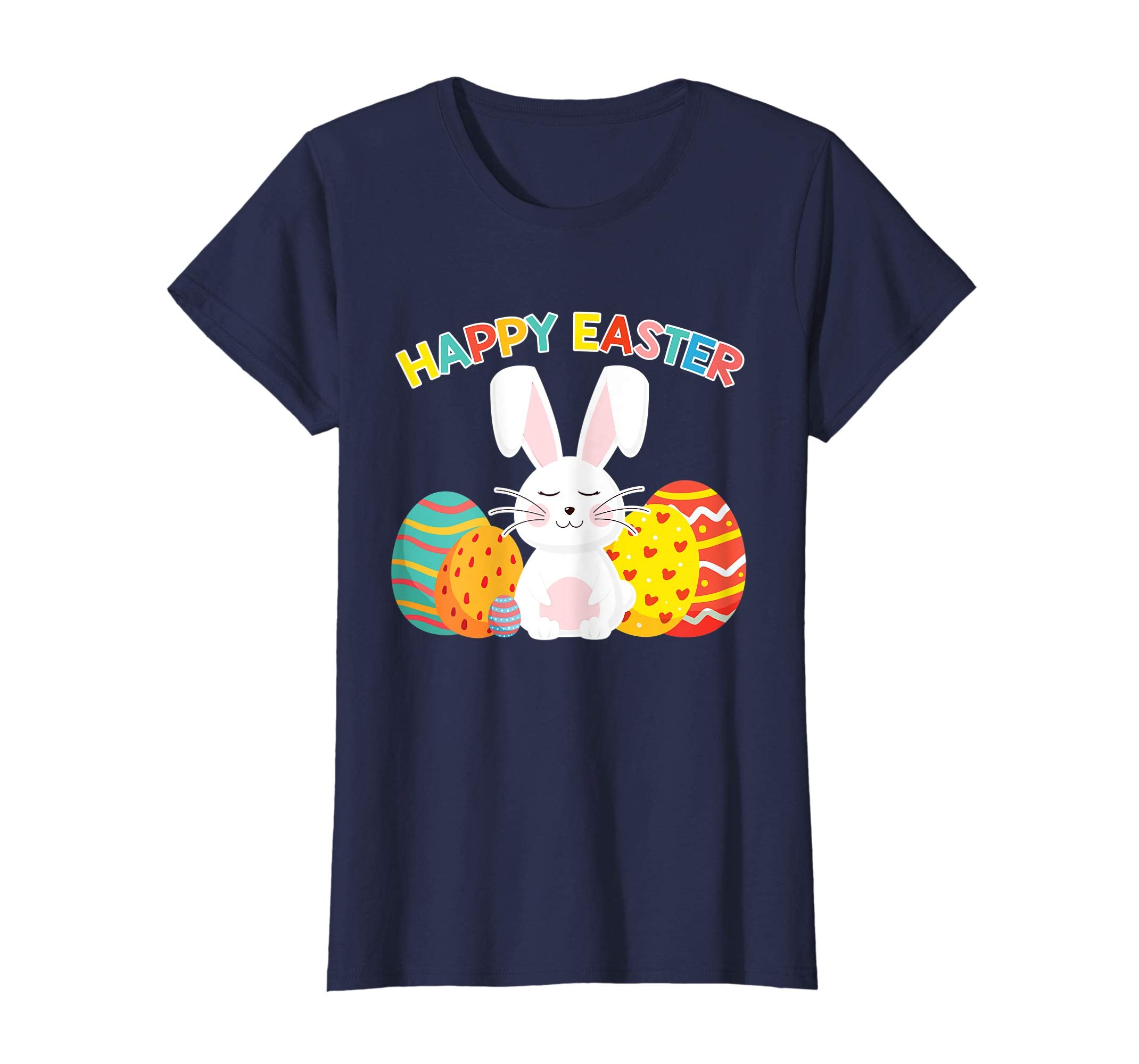 Happy Easter Shirt For Boys Girls Women Men Colorful Eggs