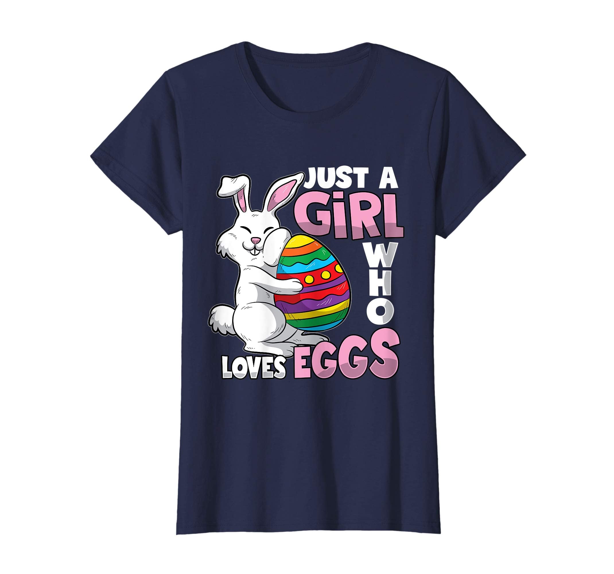 Easter Egg Hunt Girl T-shirt Cute Girls Teens Women Gift