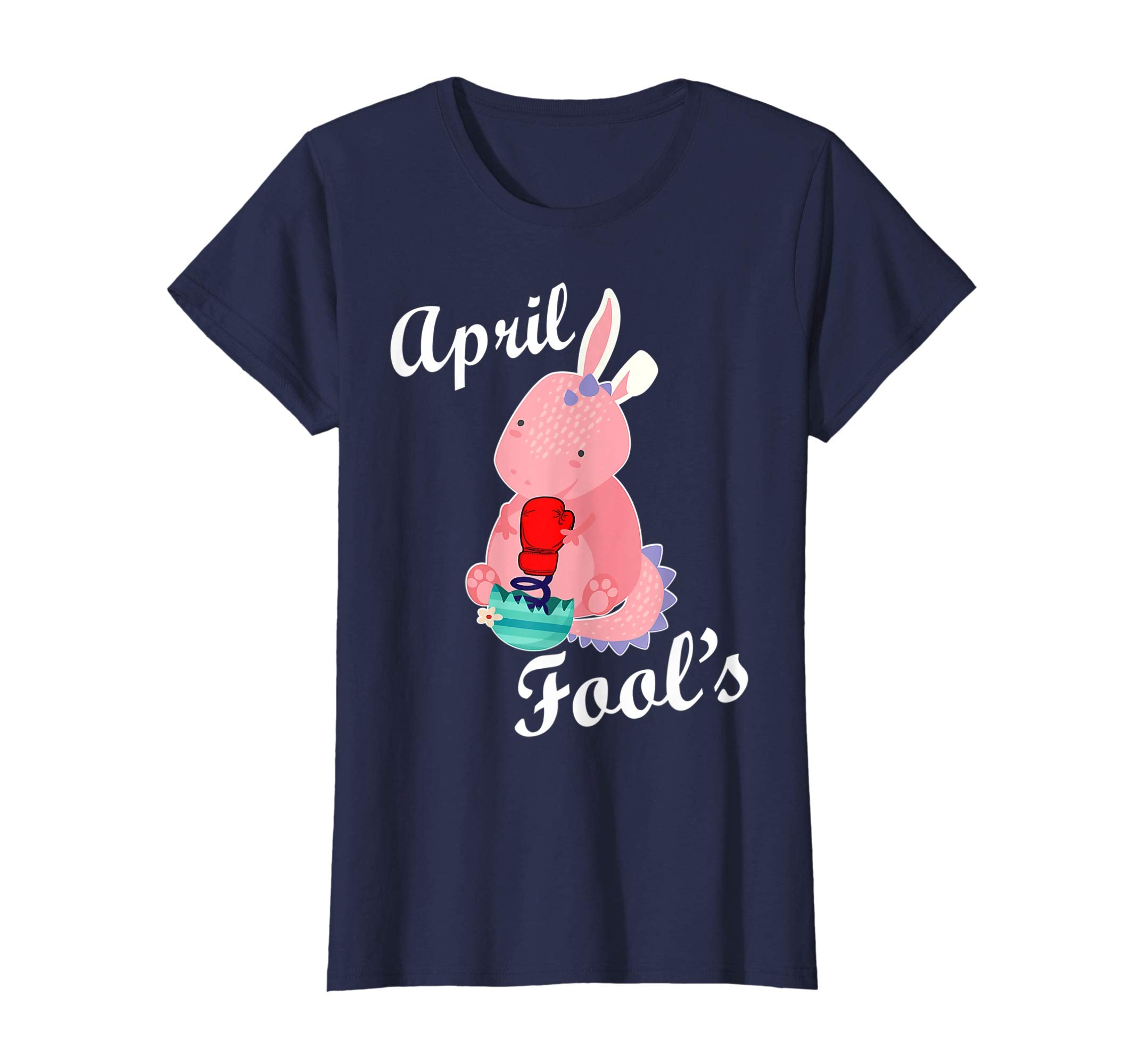 Bunny Dinosaur Trex Happy April Fools Easter Day Shirt