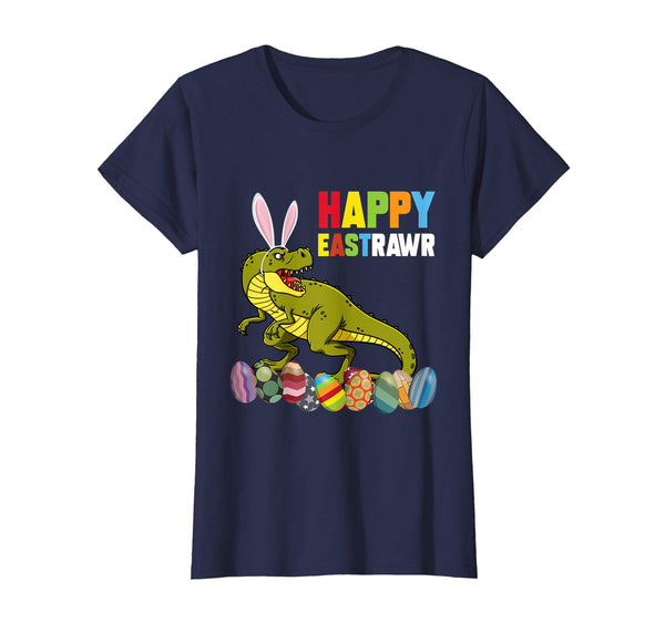 Happy Eastrawr Rex Dinosaur Easter with Bunny and Egg Shirt