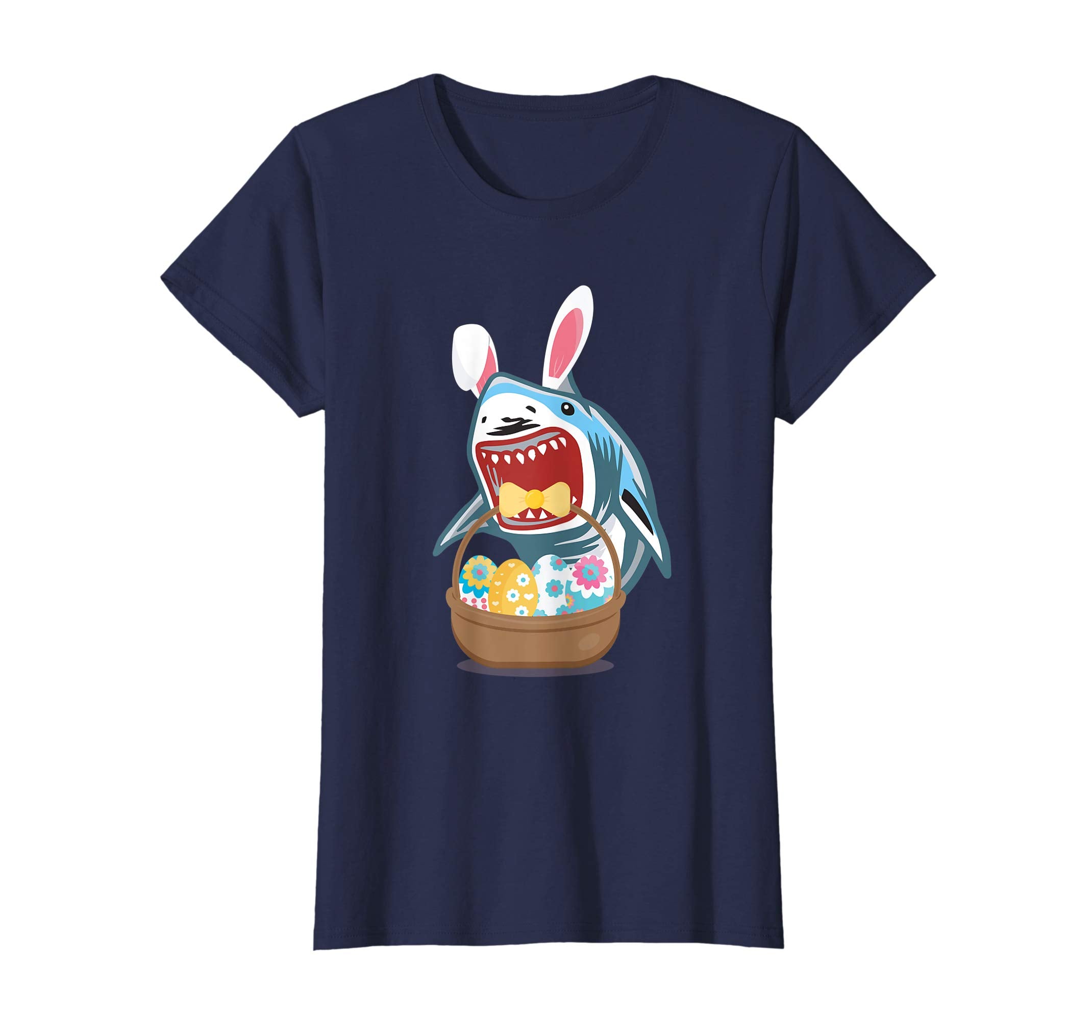 Easter Shark Bunny Ears Funny T Shirt Cute Gift For Easter