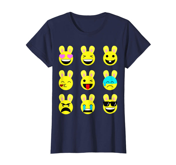 Cool Funny Emoticon Emojis Easter Bunny Tee Shirt Gift