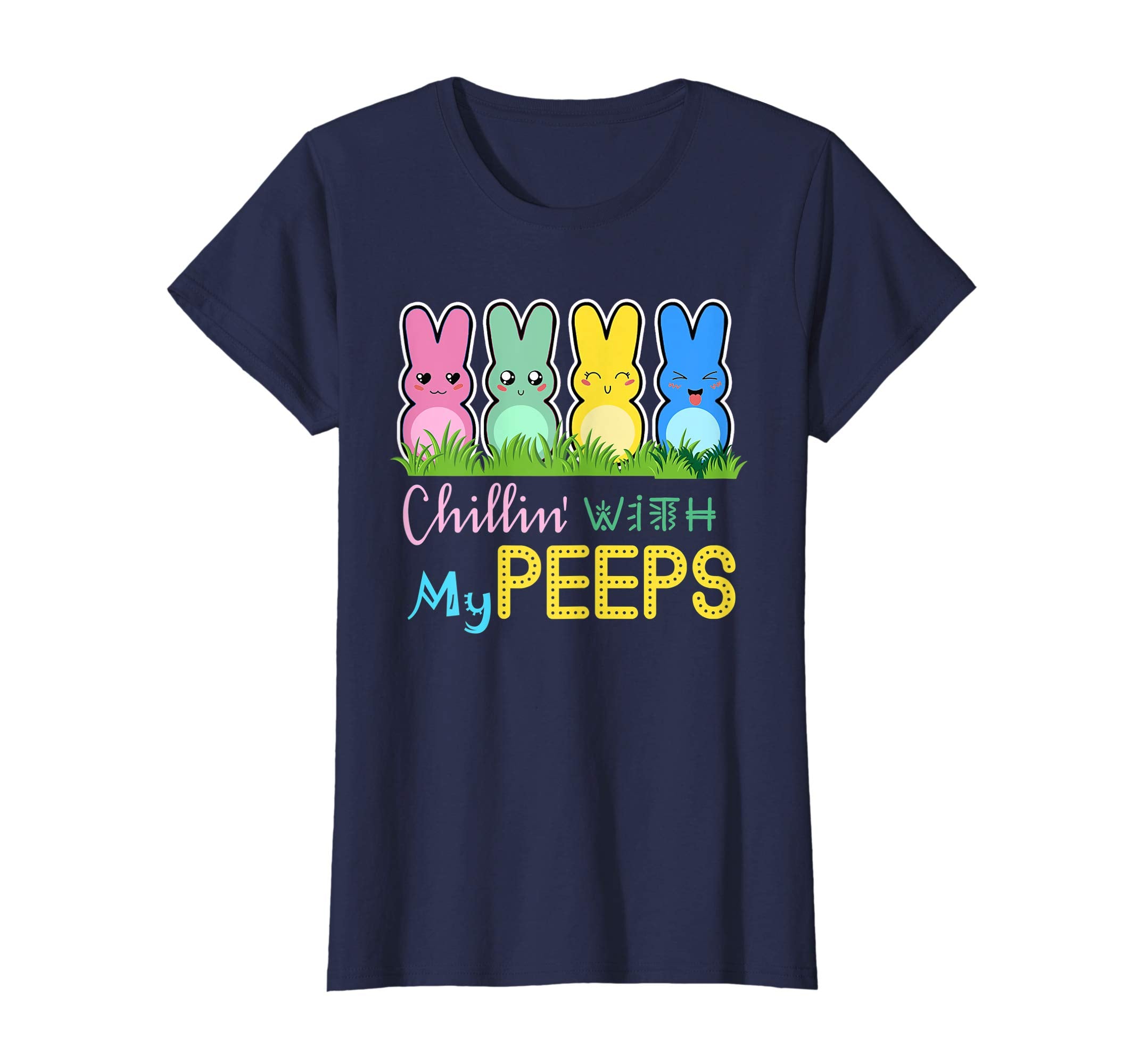Chillin' With My Peeps Easter Bunny T-Shirt