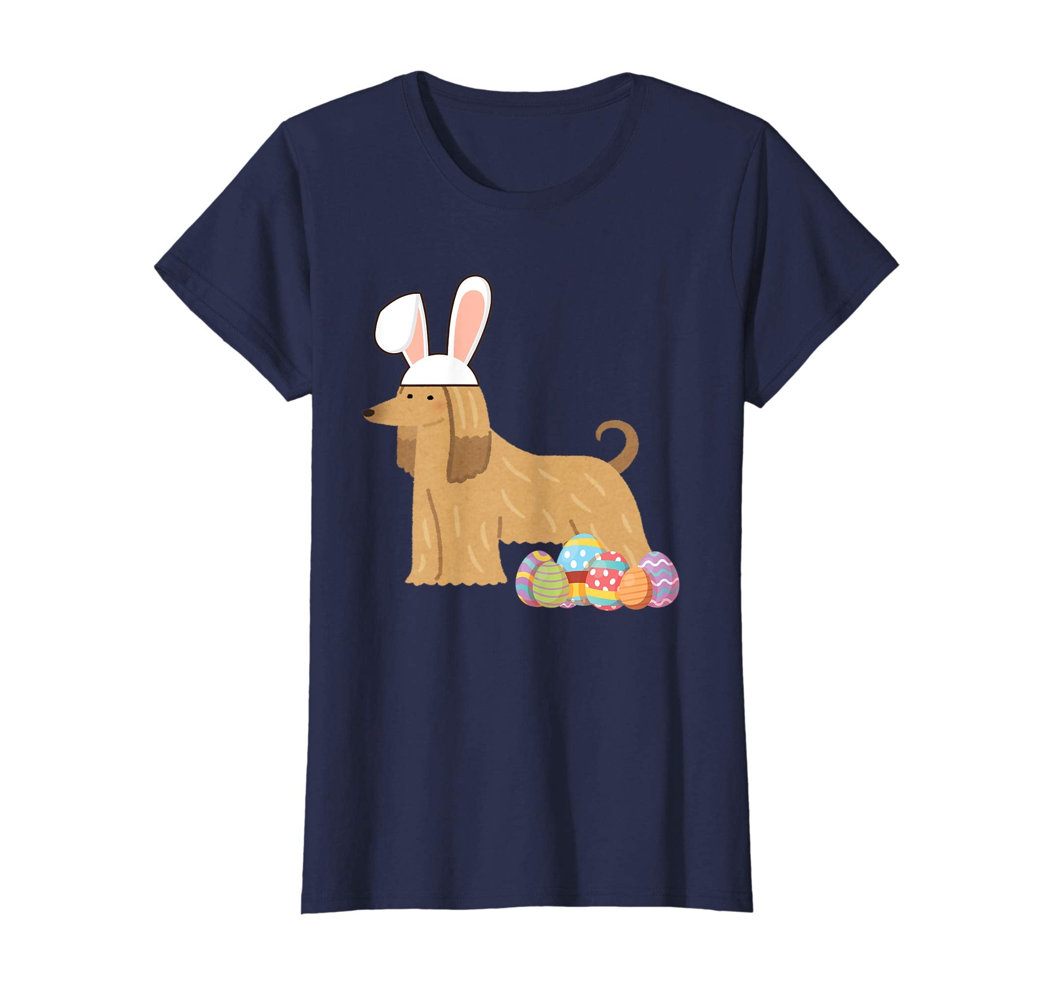 Easter Shirt Afghan Hound Funny Bunny Ears & Eggs Gift