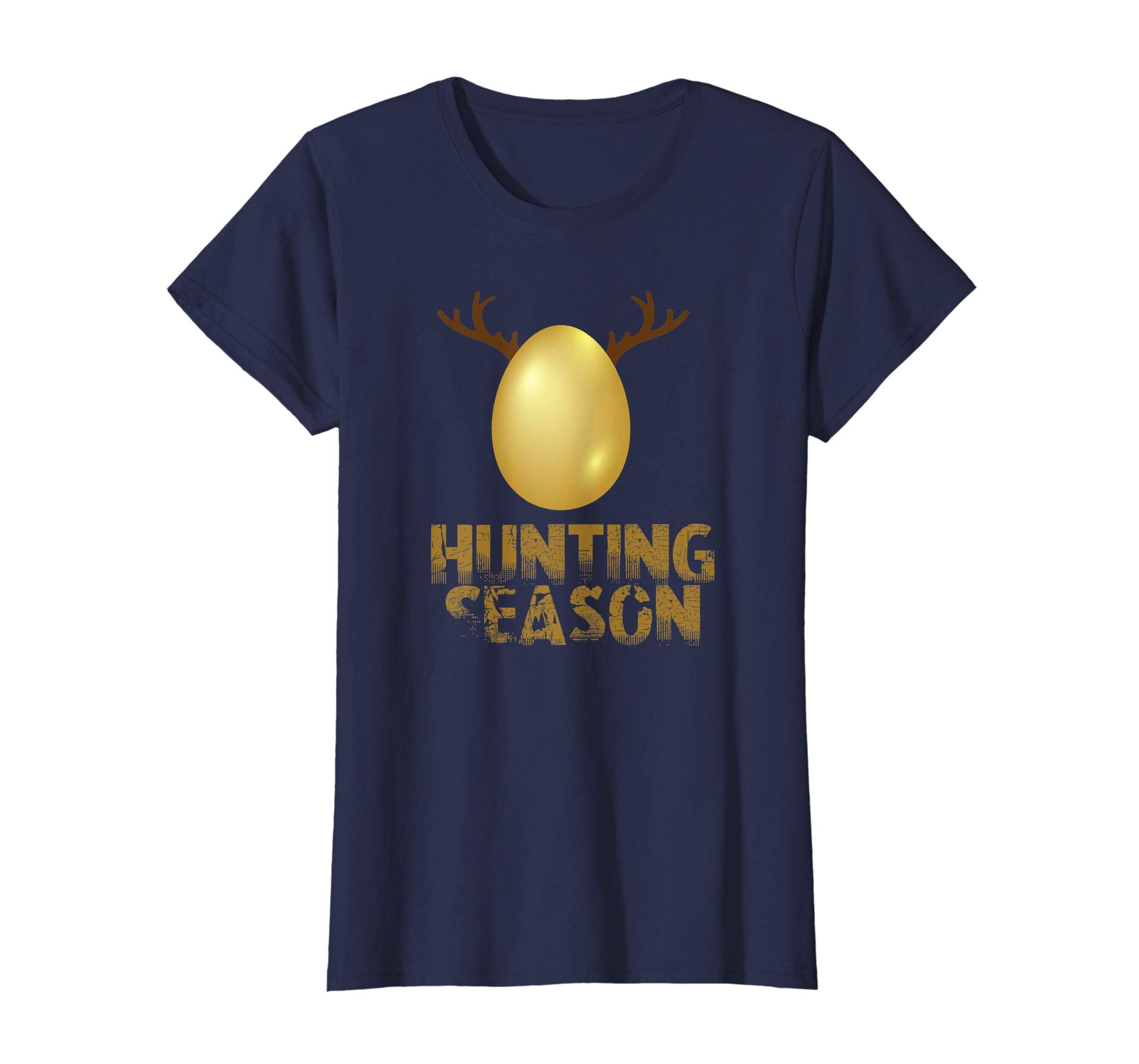 Hunting Season Funny Antlers Golden Easter Egg T-Shirts