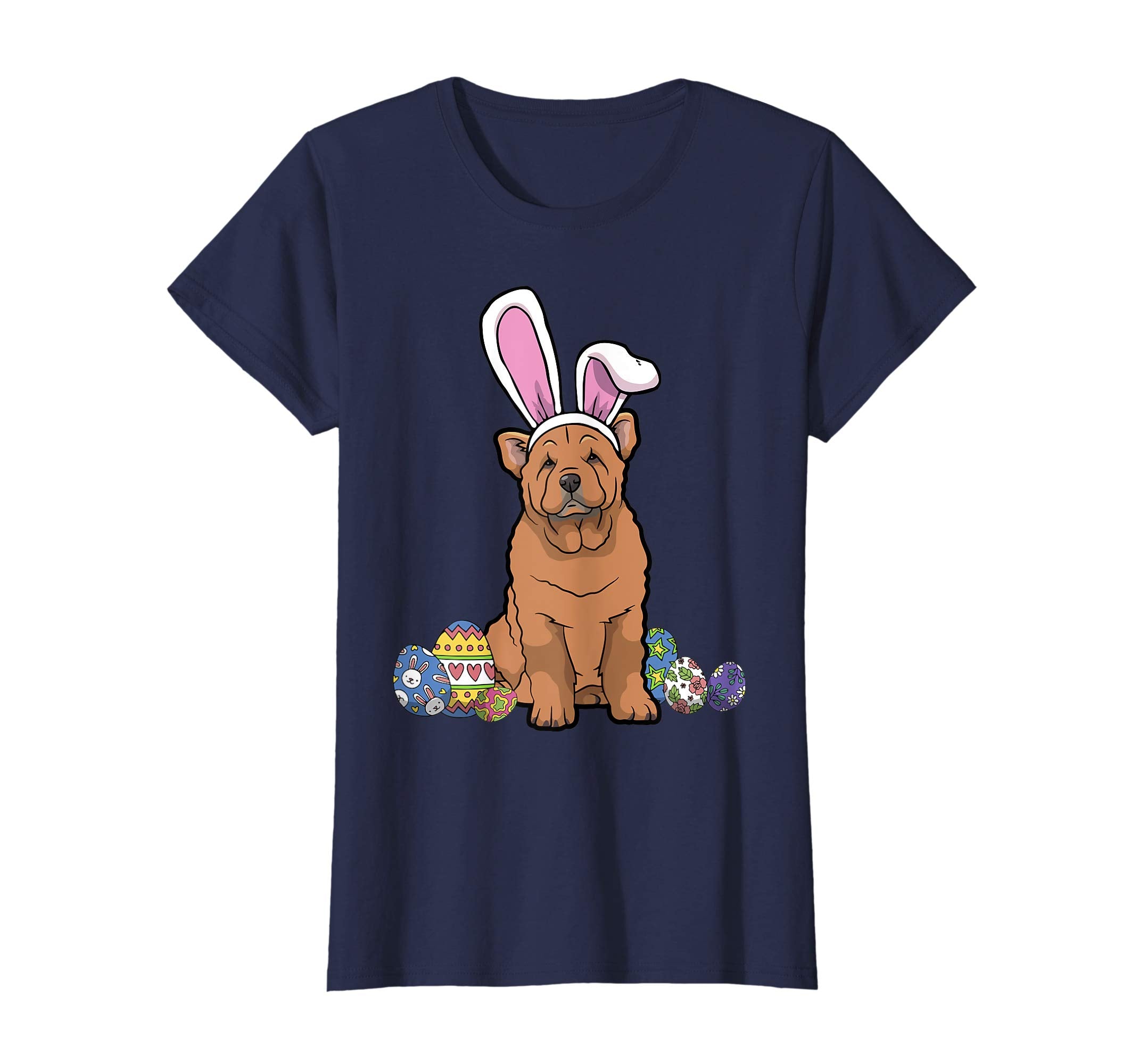 Chow Chow Dressed As Easter Bunny With Rabbit Ears T-Shirt