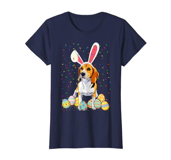 Beagle Dog Ear Easter Eggs Shirt Happy Easter Day Tee Gift