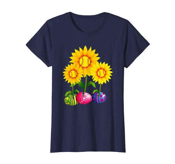 Sunflower Easter Eggs Hippie Easter Day T-Shirt