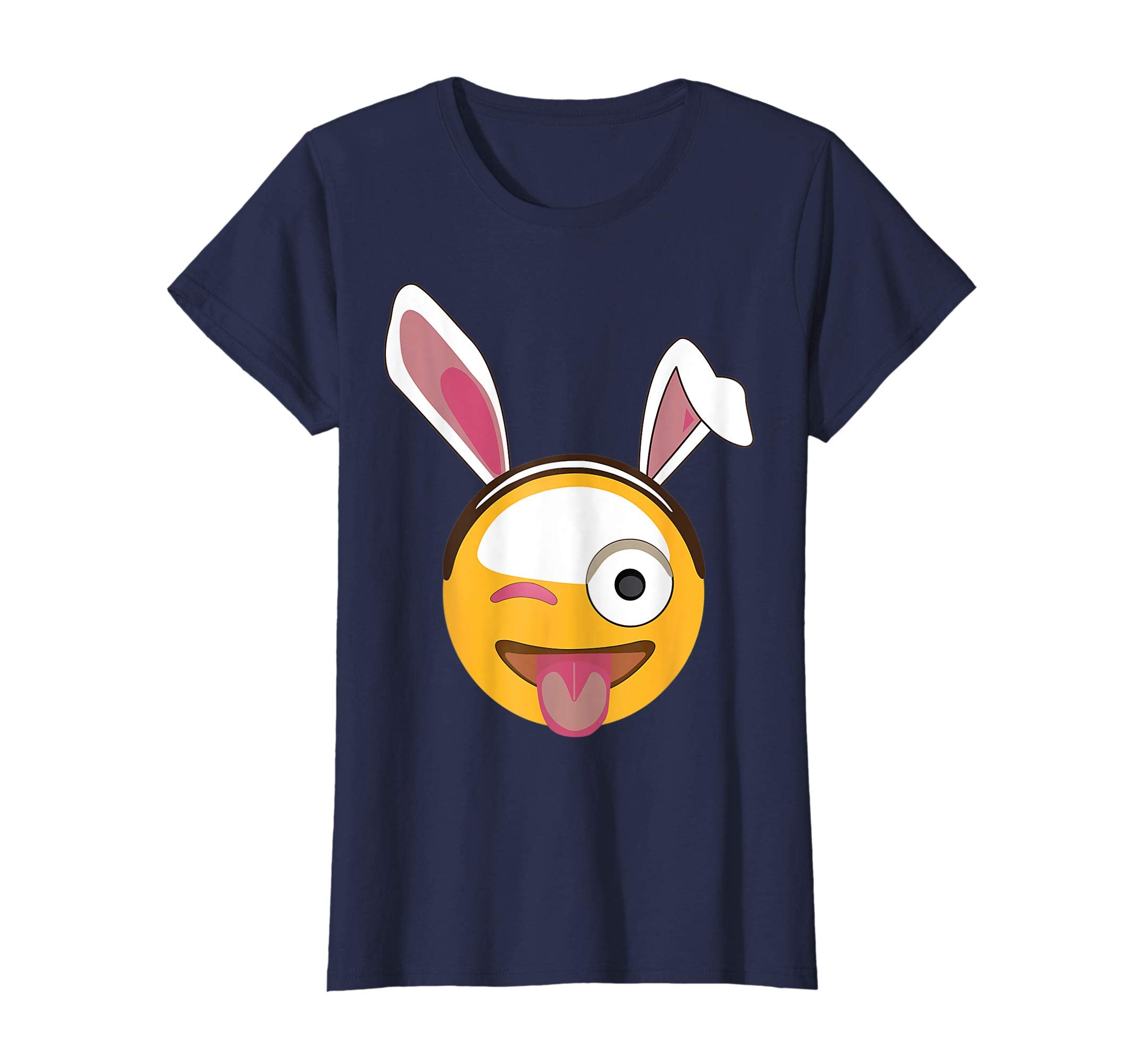 Big Smile Bunny Rabbit Emotion Face Happy Easter Day Shirt