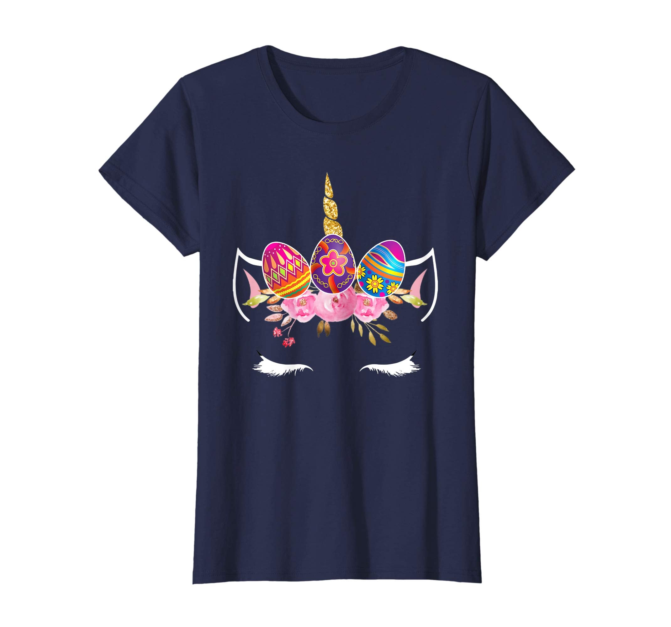 Unicorn and Eggs Happy Easter 2019 Shirt Gift Girl Kid Women