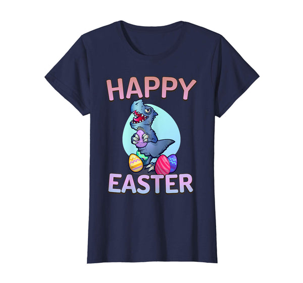 Happy Easter Dinosaur T-Rex Eggs Gift T Shirt boys girls