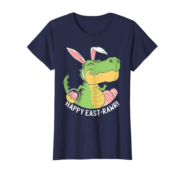 Happy Eastrawr T Rex Bunny Egg Easter Dinosaur T Shirt Kids