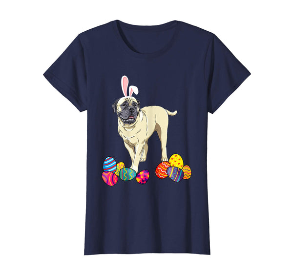 Bullmastiff Bunny Ear With Egg Easter Easter Day Shirt