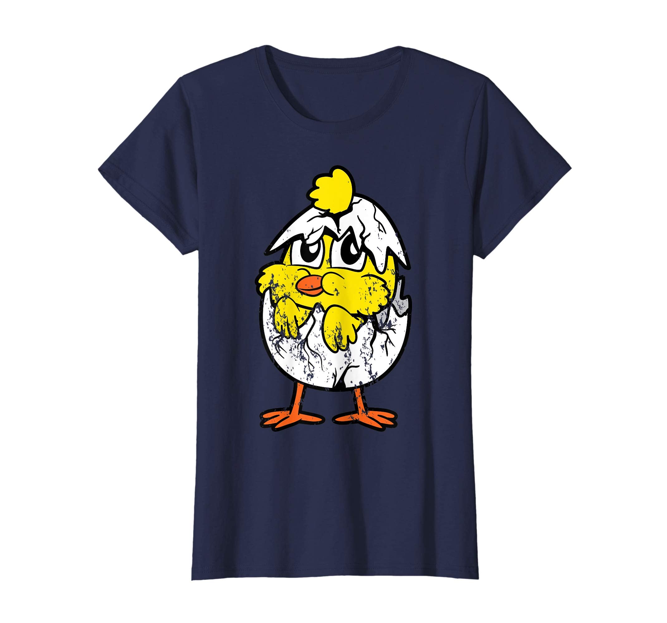 Retro Vintage Grunge Funny Easter Egg Chicken Bird T-Shirt