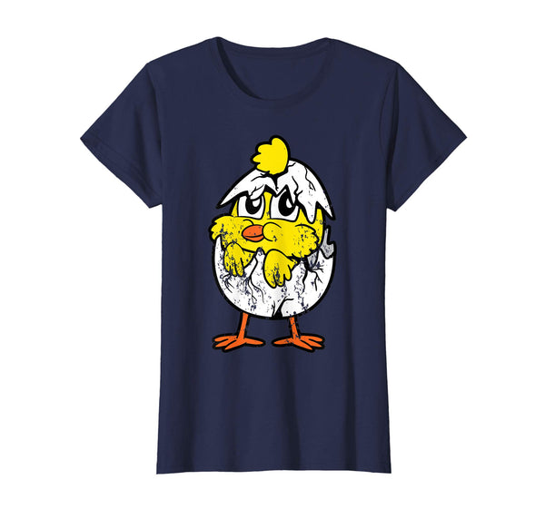 Retro Vintage Grunge Funny Easter Egg Chicken Bird T-Shirt